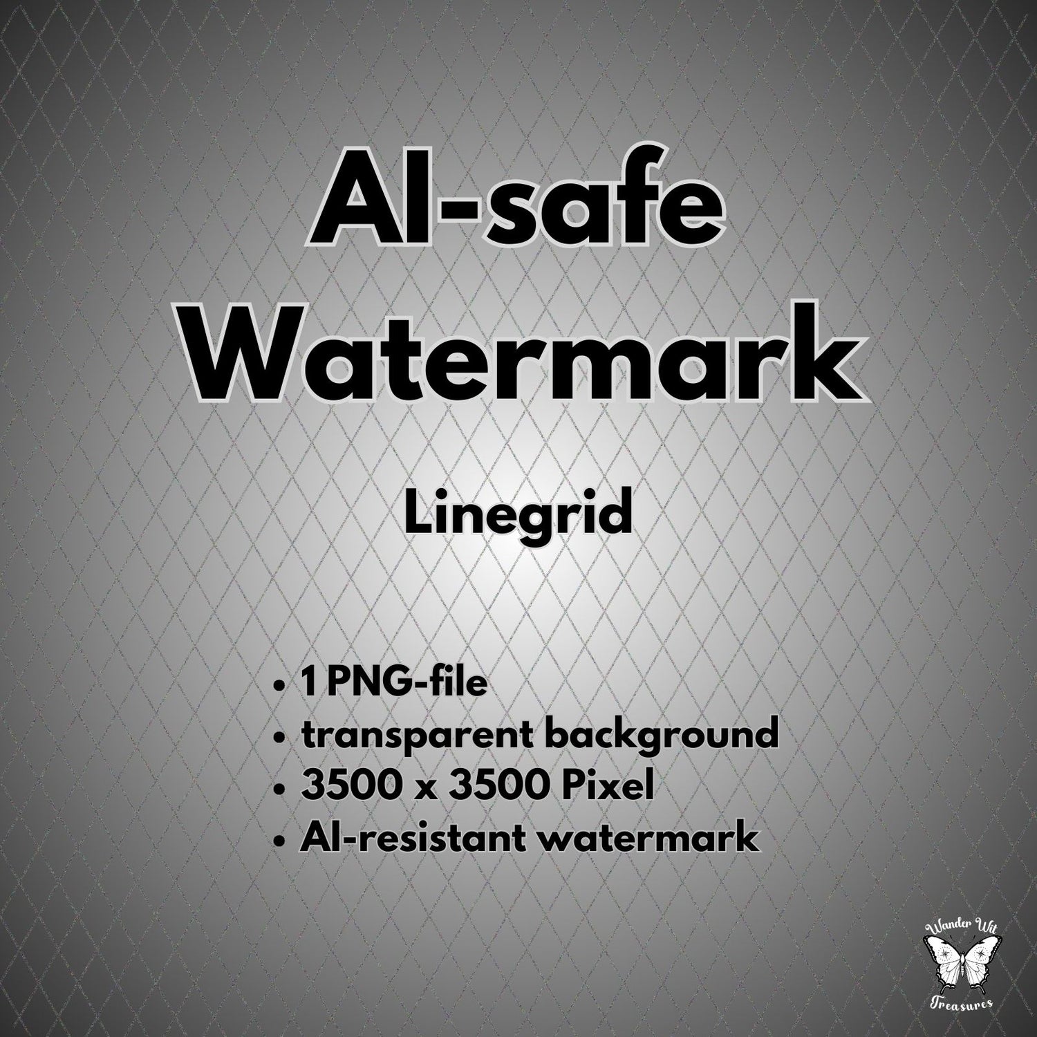 AI-Resistant Watermark Linegrid