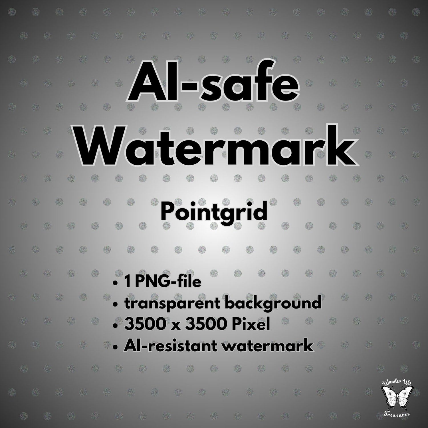 AI-Resistant Watermark Pointgrid