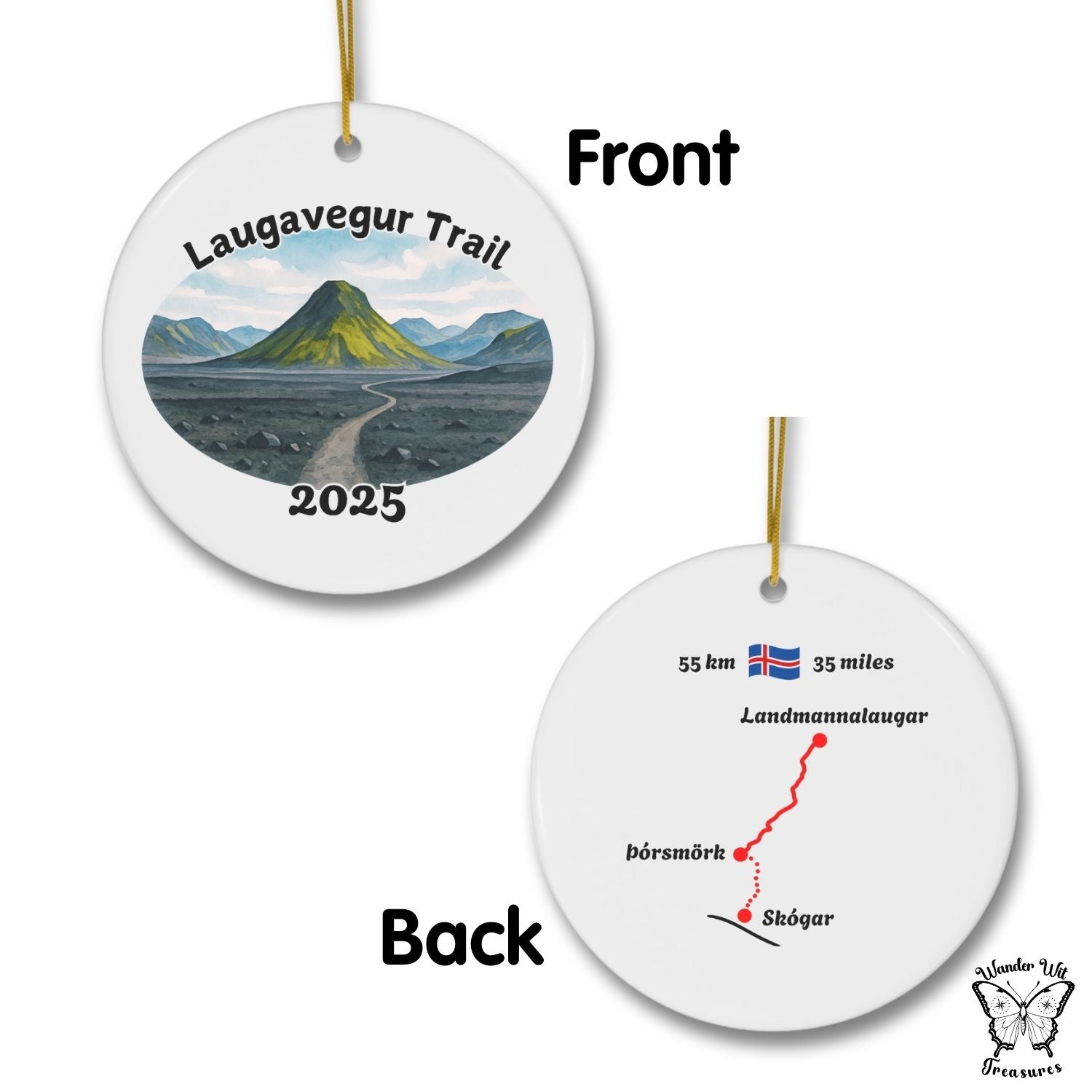 Laugavegur Trail Ornament Keepsake